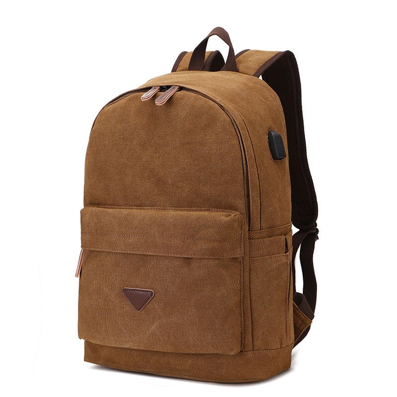 Canvas Rucksack mit USB-Anschluss – Bild 6 | LuxeStyle