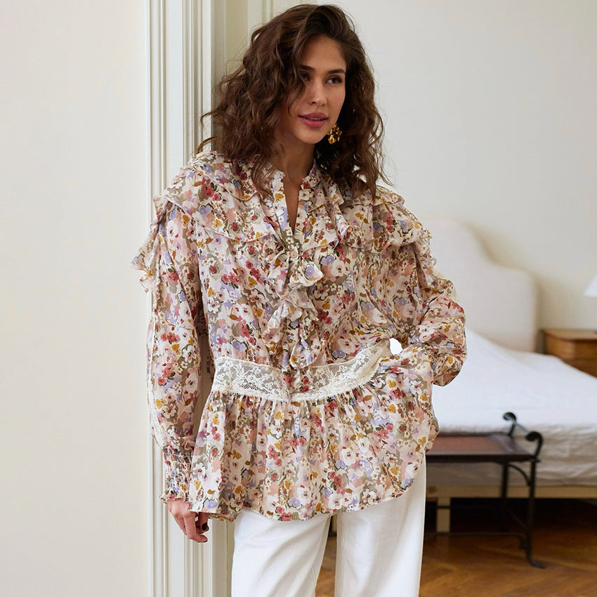 Bedrucktes Shirt im französischen Chic – Bild 2 | LuxeStyle