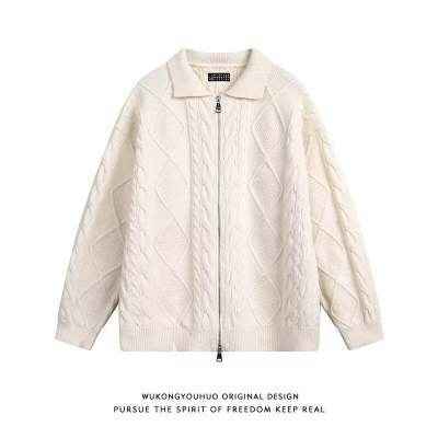 V-Neck Strickpullover im Retro-Stil