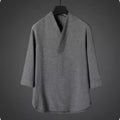 Ice Silk T-Shirt für Herren mit V-Ausschnitt – Bild 6 | LuxeStyle