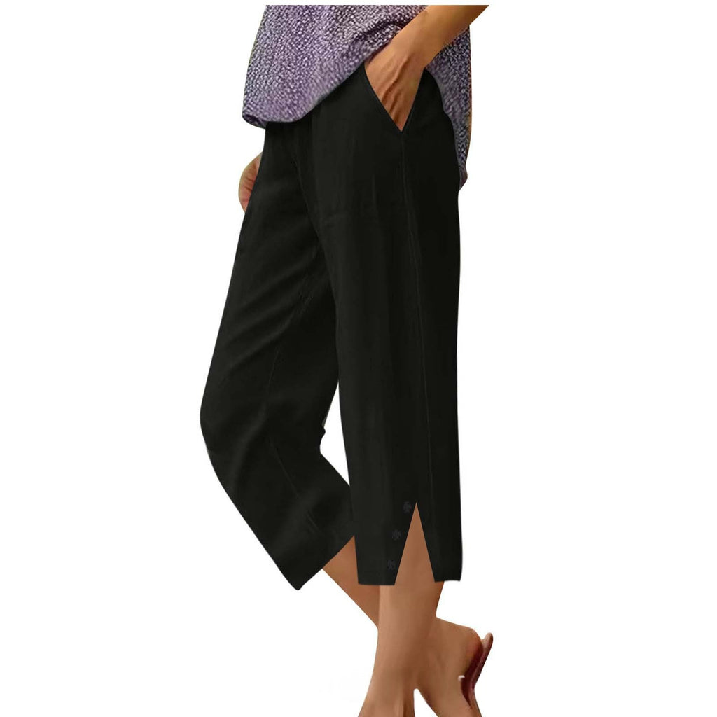 Loose Fit Stoffhose mit Taschen