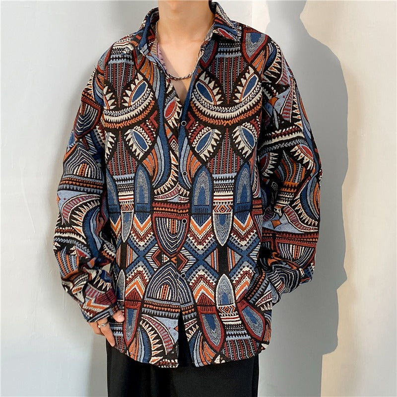 Retro Langarmhemd im Ethno-Stil – Bild 10 | LuxeStyle