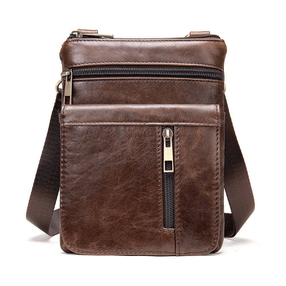 Männer Schultertasche aus Echtleder