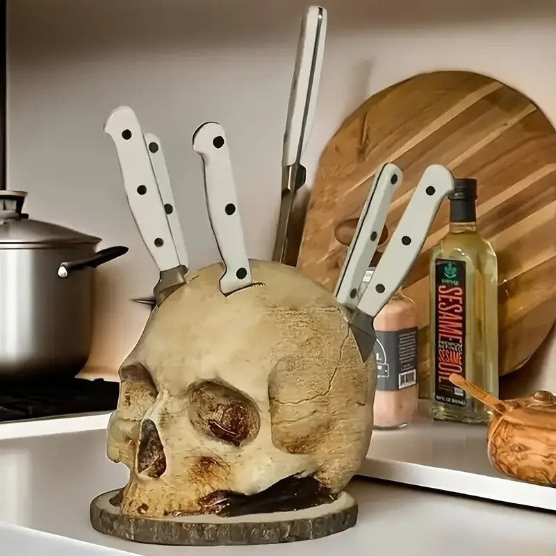 Totenkopf Messerhalter für die Küche – Bild 3 | LuxeStyle