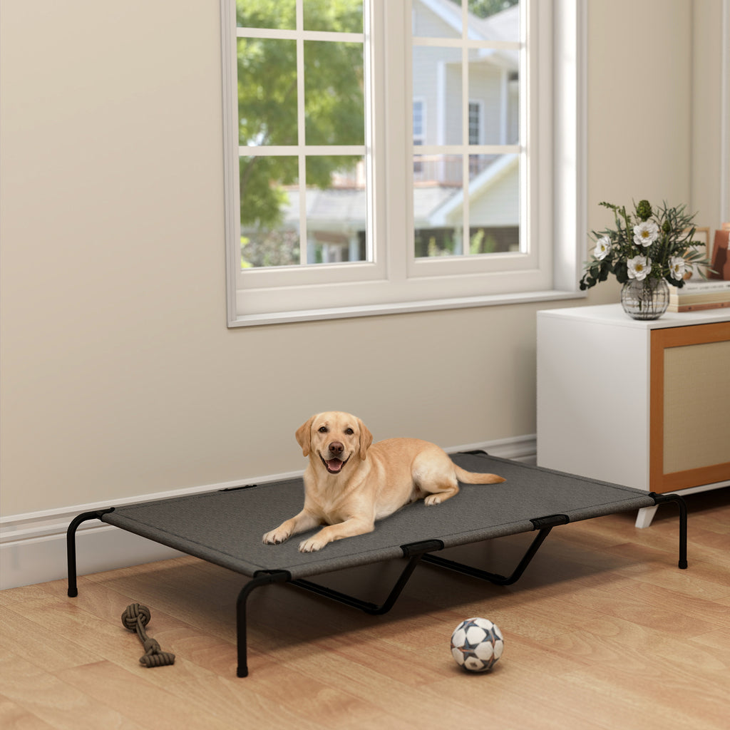 Erhöhtes Hundebett für grosse Hunde, Grau
