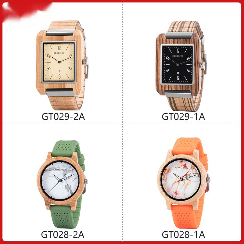 Holz-Armbanduhr minimalistisch