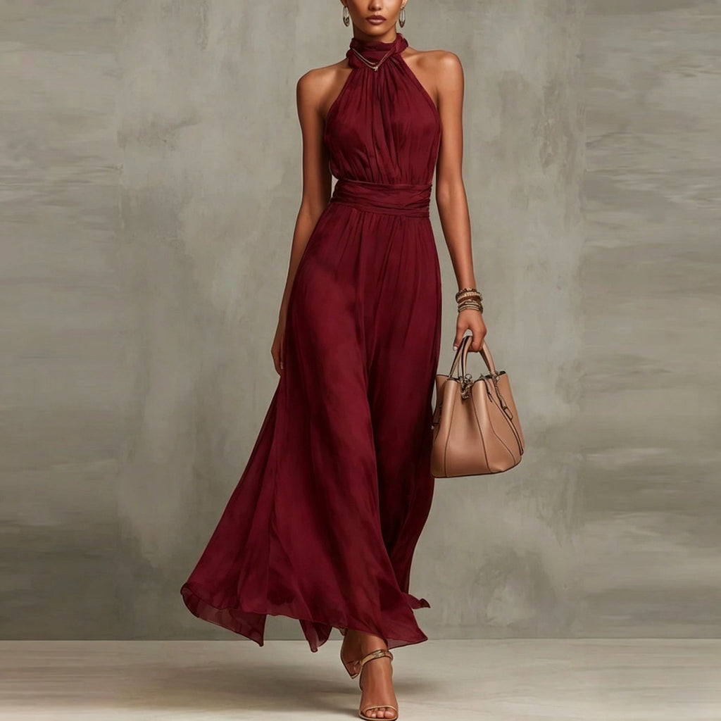 Resort-Kleid mit taillierendem, figurbetontem Plisseerock – Bild 9 | LuxeStyle