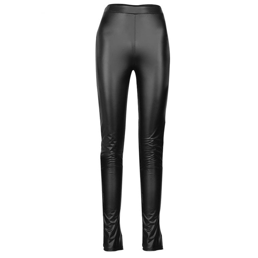 High-Waist Leggings mit ausgestelltem Bein