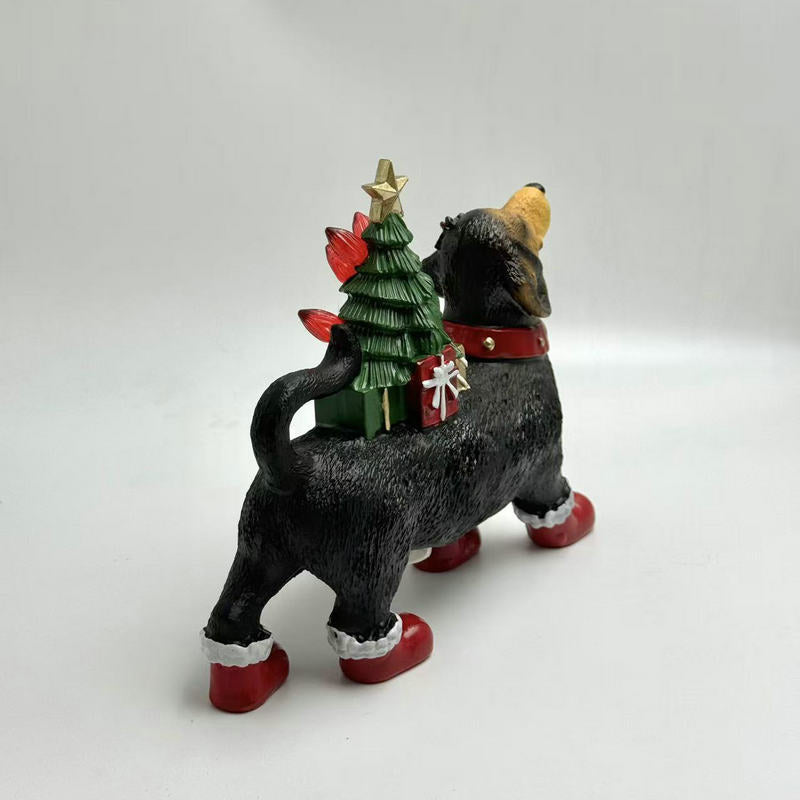 Weihnachtskranz mit Wursthund Dekoration – Bild 5 | LuxeStyle
