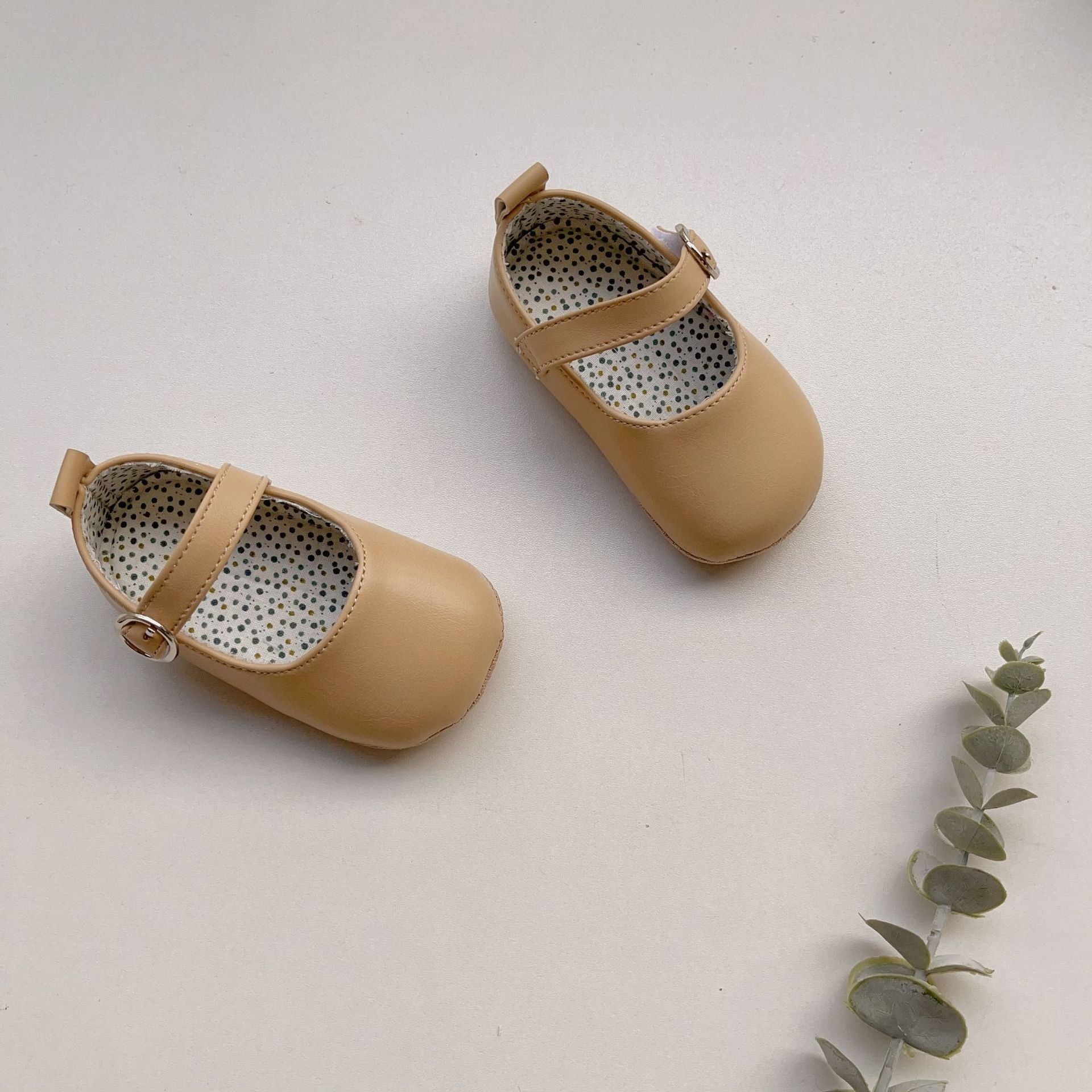 Warmes Velcro-Leder-Schuh für Baby Mädchen
