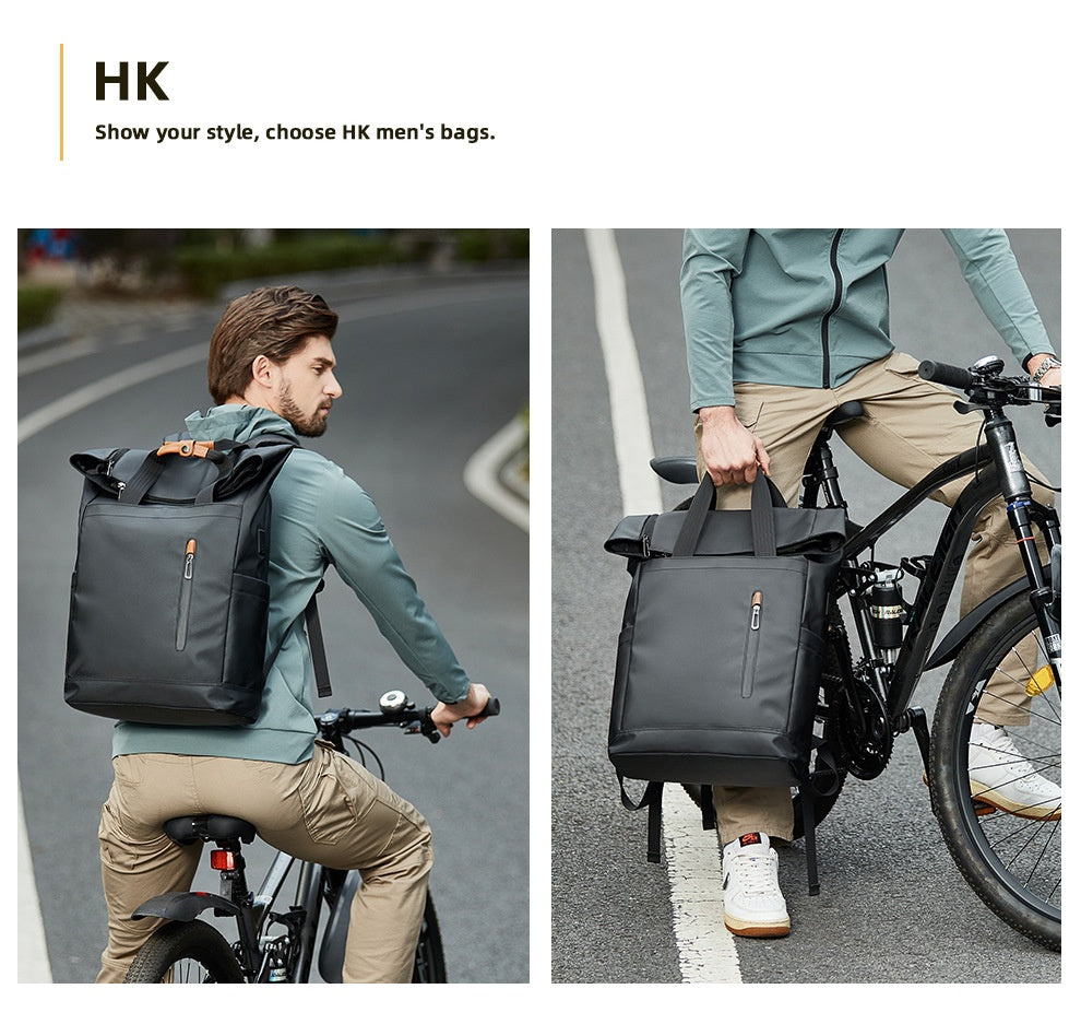 Rucksack mit geschwungener Kante