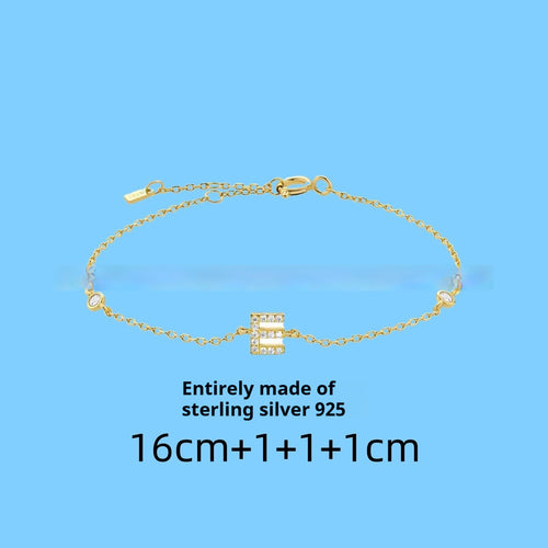 Buchstaben-Armband aus 925er Silber – Bild 2 | LuxeStyle