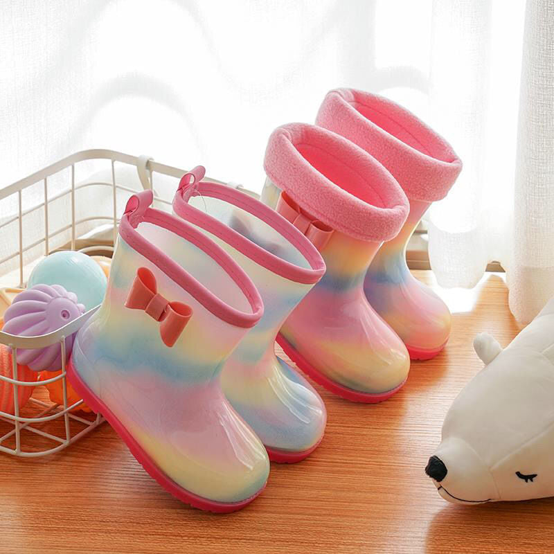 Gefütterte PVC-Regenstiefel für Kinder