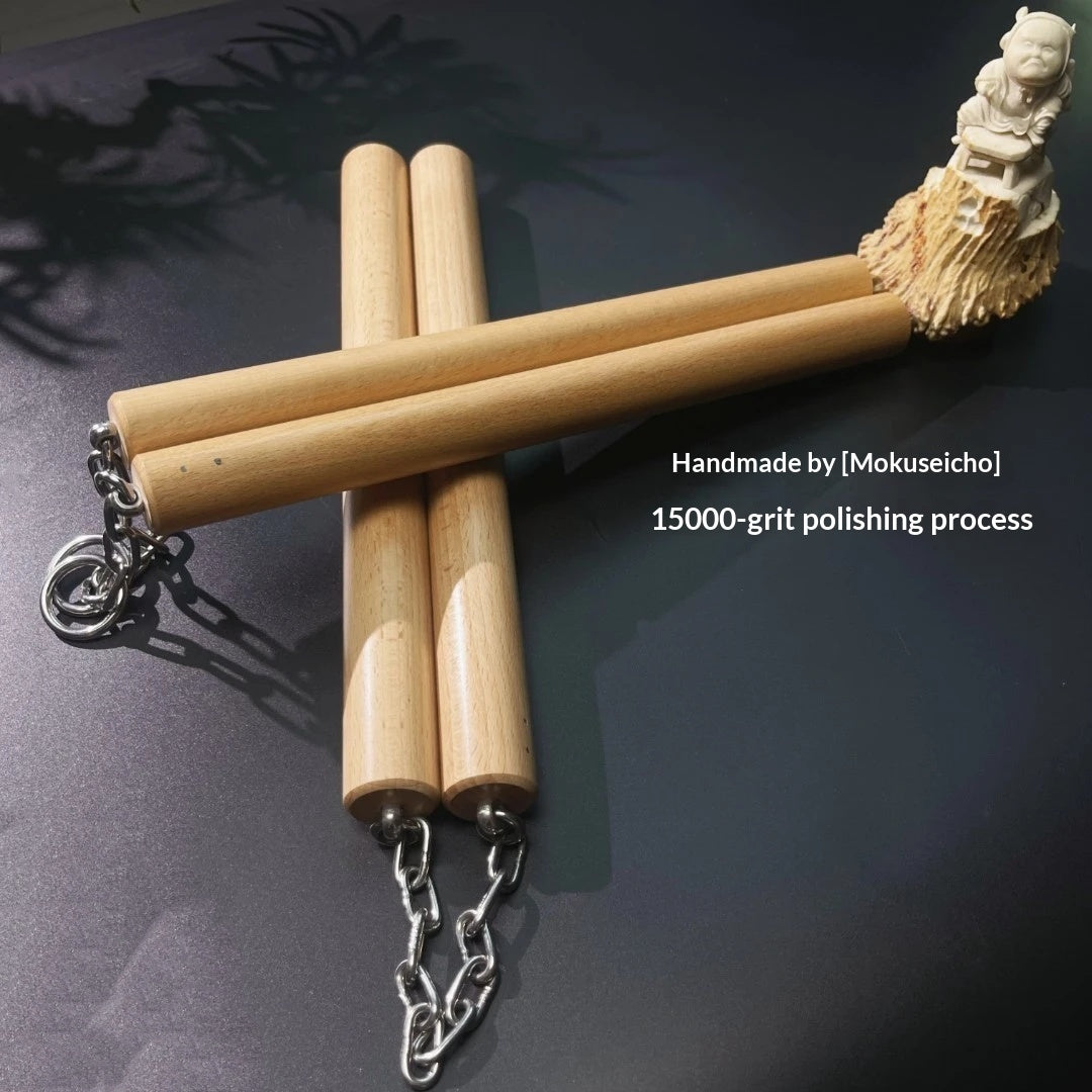 Nunchaku aus massivem Eichenholz