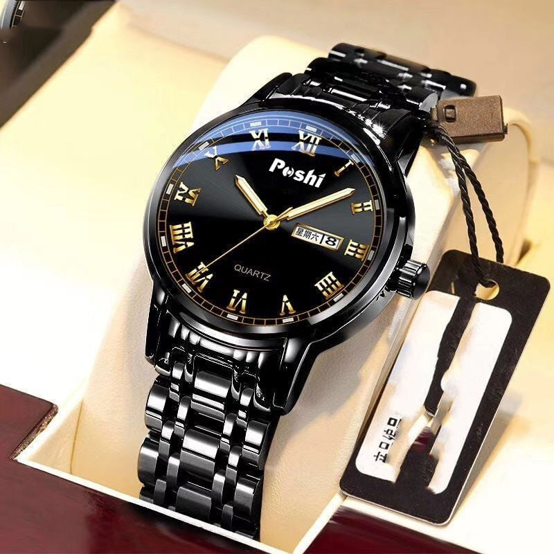 Herrenuhr Stahlband, Leuchtend, Wasserdicht – Bild 9 | LuxeStyle