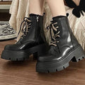Trendige dicksohlige rutschfeste Damenstiefel