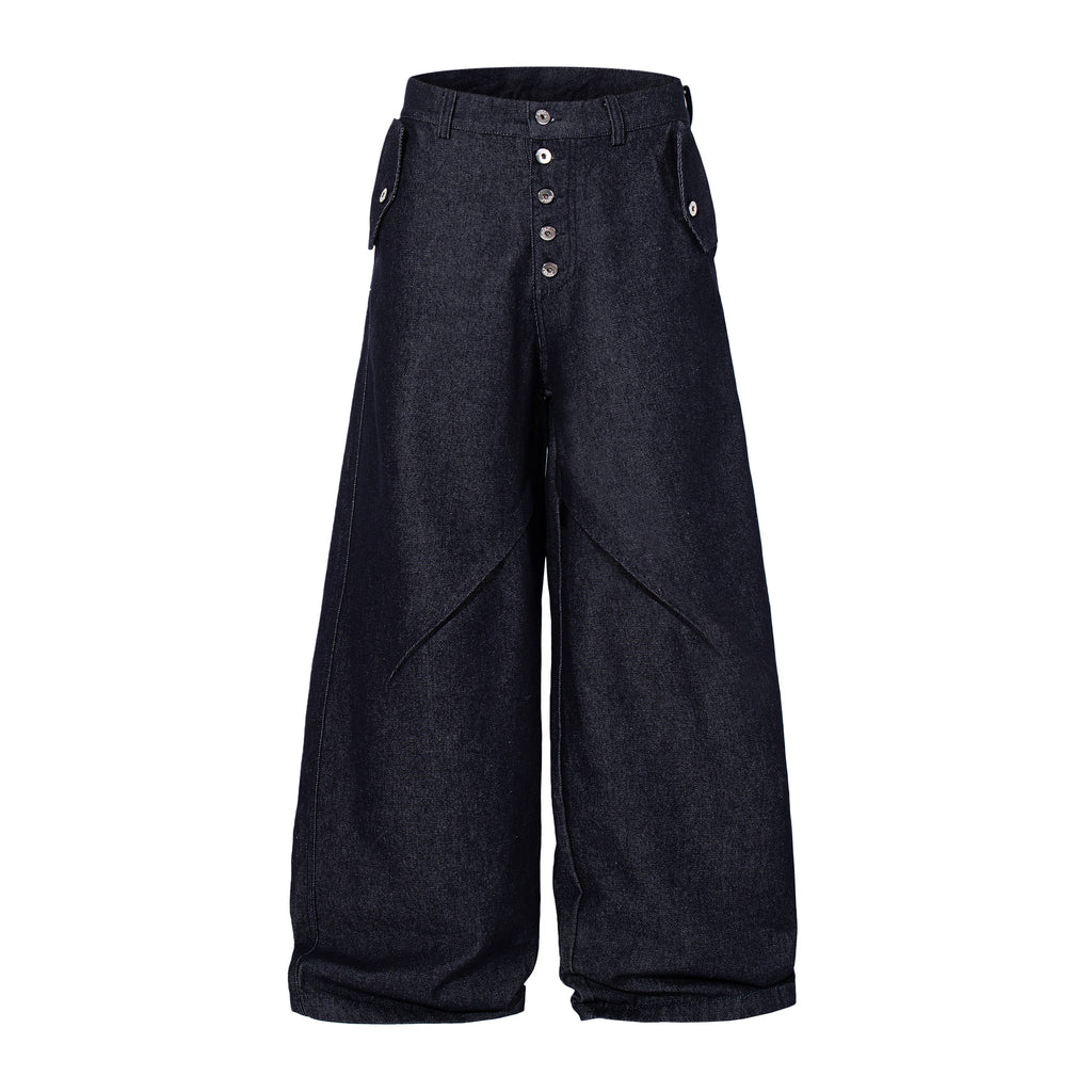 Raw-Edge Jeansjacke im Old-Money-Stil