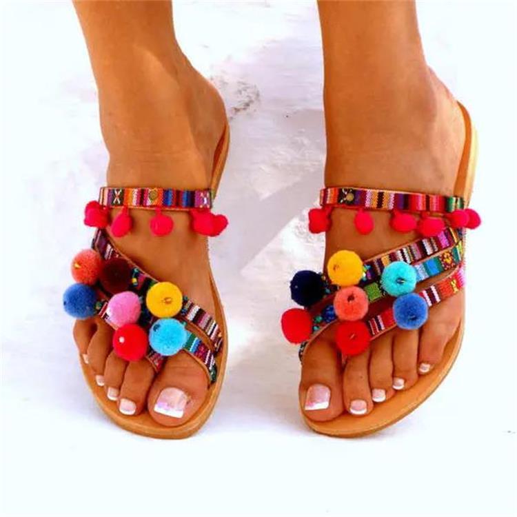 Bohemian Sandalen mit Perlen & Blumen – Bild 2 | LuxeStyle