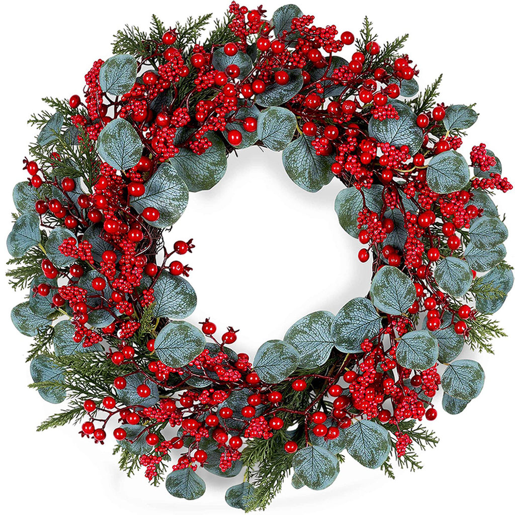 Weihnachtskranz aus künstlichen Stechpalmenblättern – Bild 4 | LuxeStyle