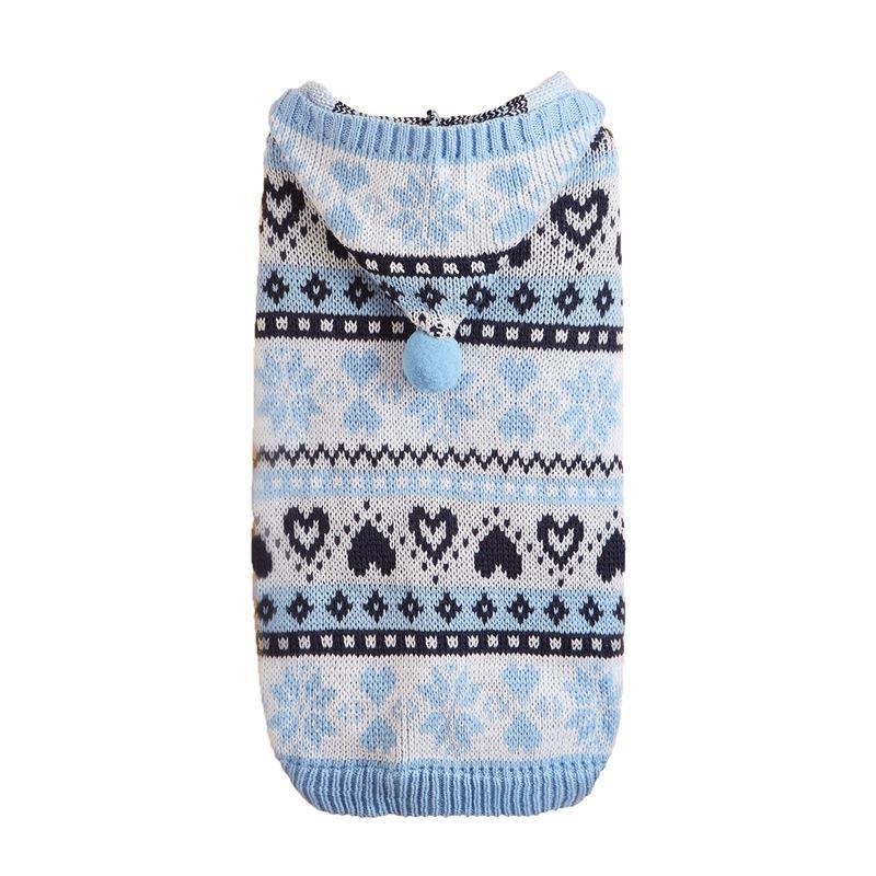 Hundepullover gestrickt mit Schneeflockenmuster – Bild 6 | LuxeStyle