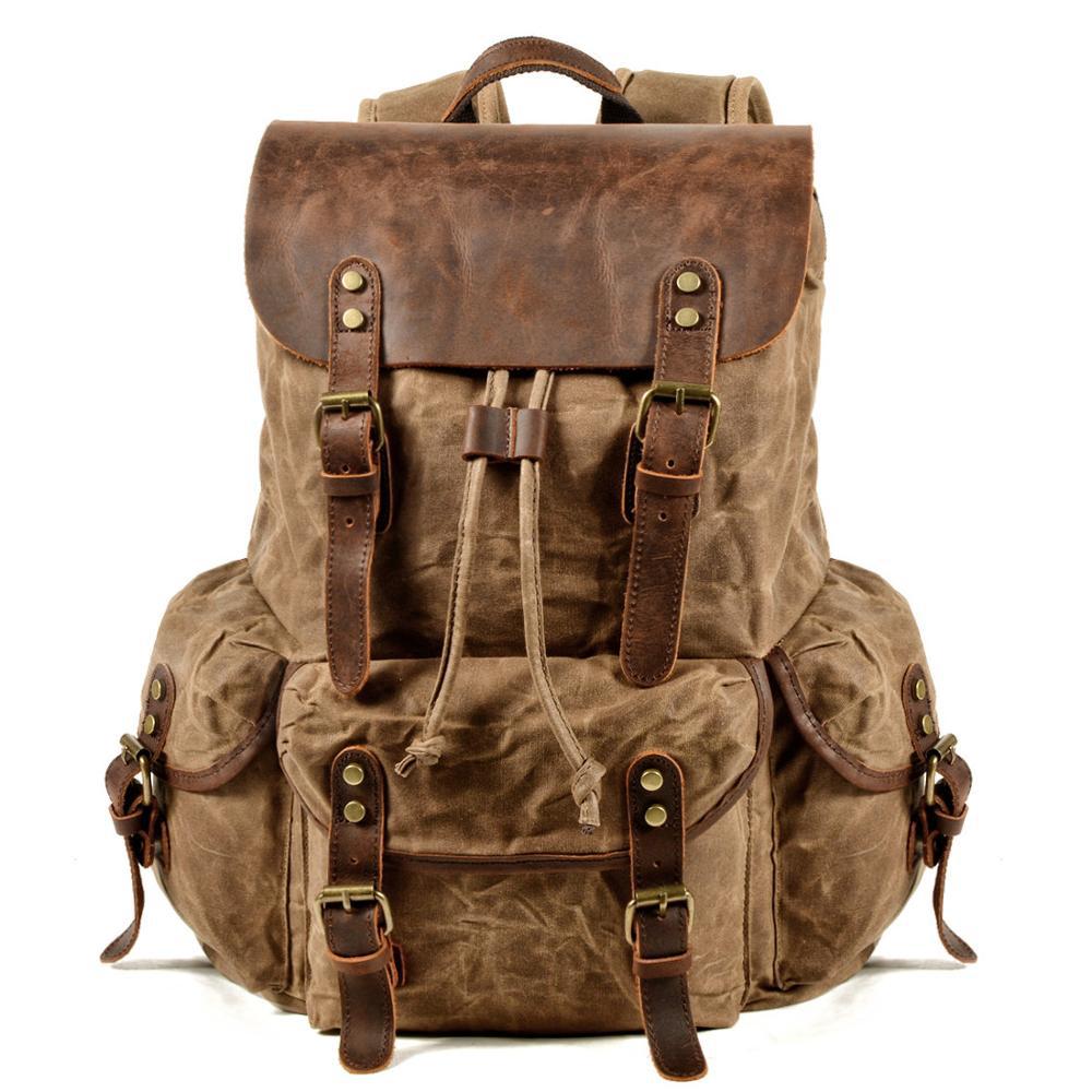 Retro Canvas Rucksack für Herren (20-35L) – Bild 4 | LuxeStyle