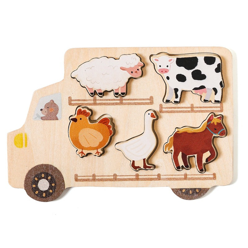 Holz-Puzzle für frühe Bildung – Bild 2 | LuxeStyle