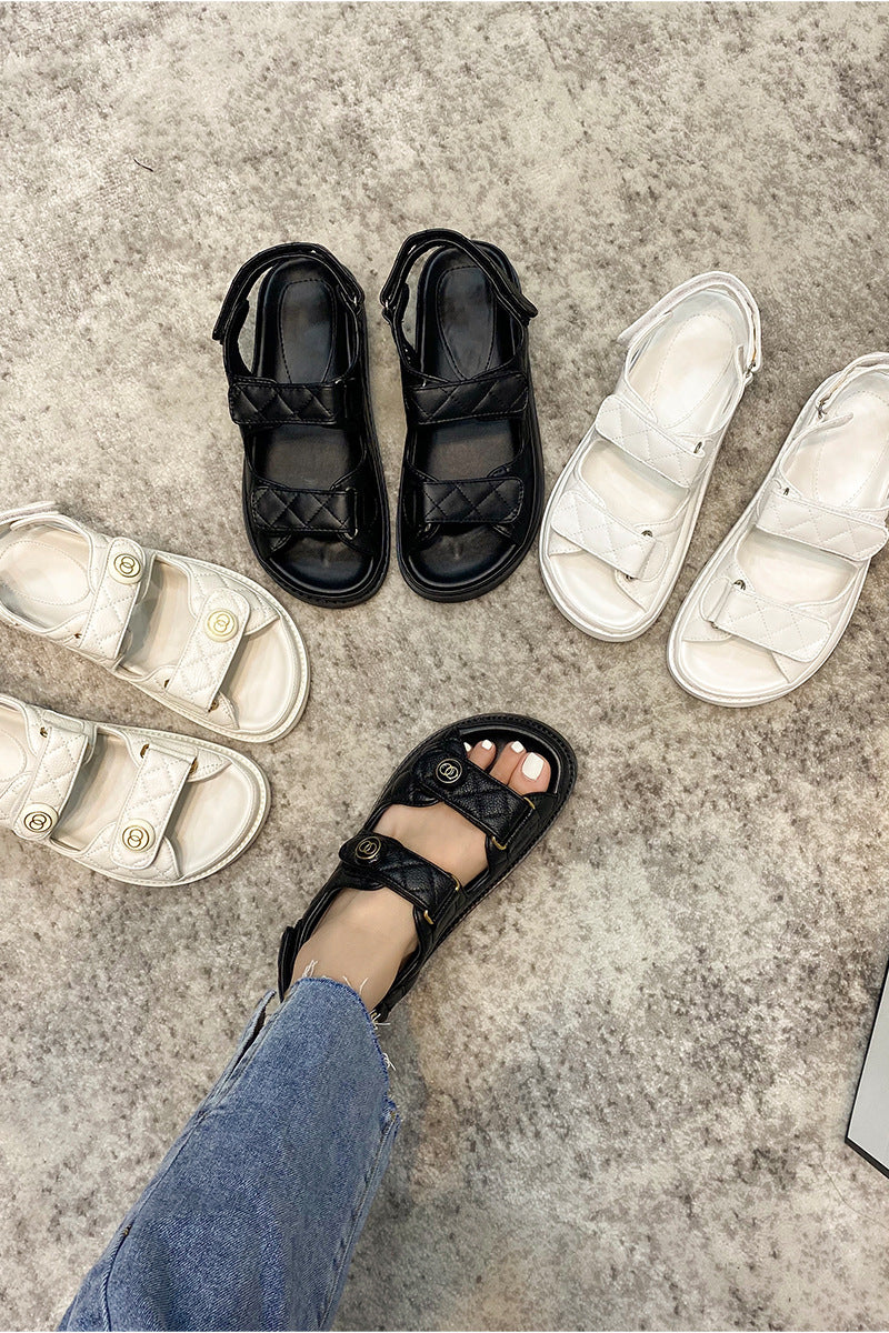 Runde Zehen-Buckle Sandalen – Bild 5 | LuxeStyle