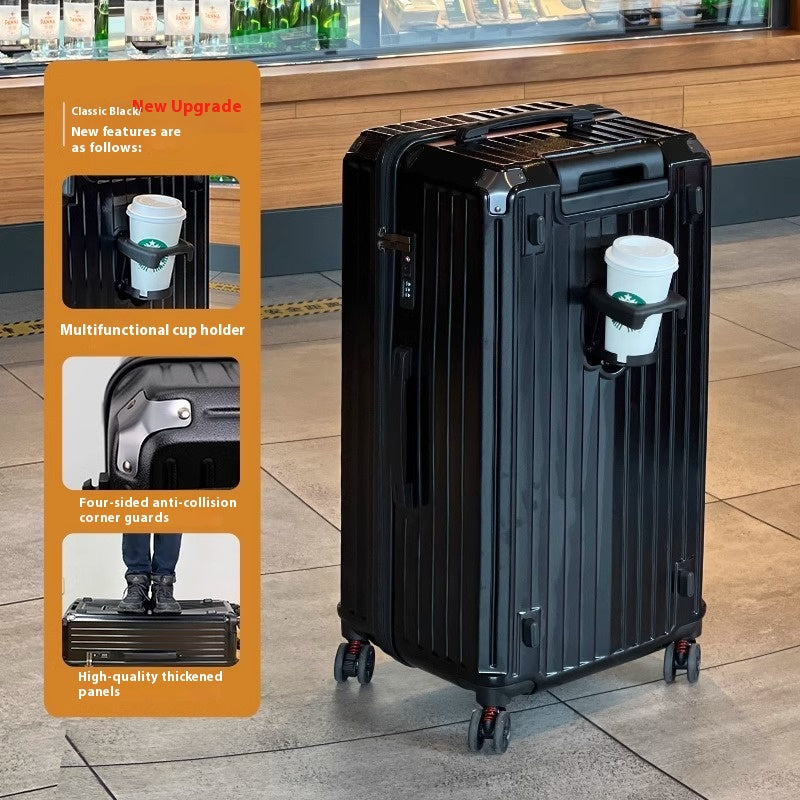 Reisetrolley mit viel Stauraum und Universalrädern