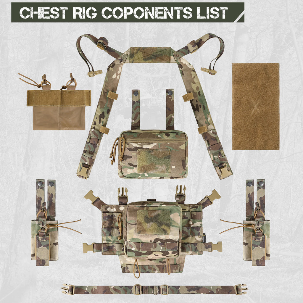 Leichte taktische Brusttasche – Camouflage – Bild 4 | LuxeStyle