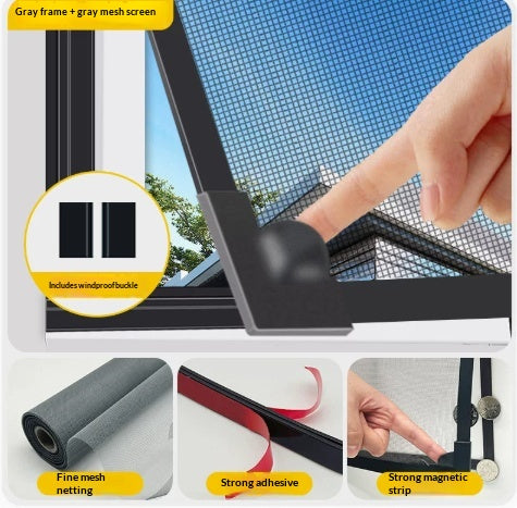 Magnetisches Fliegengitter für Fenster