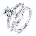 Moissanite Stapelring aus 925er Sterling Silber – Bild 1 | LuxeStyle