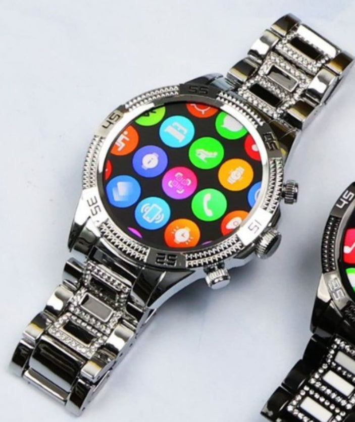 Smartwatch mit Bluetooth-Anruf & Diamant-Optik – Bild 6 | LuxeStyle