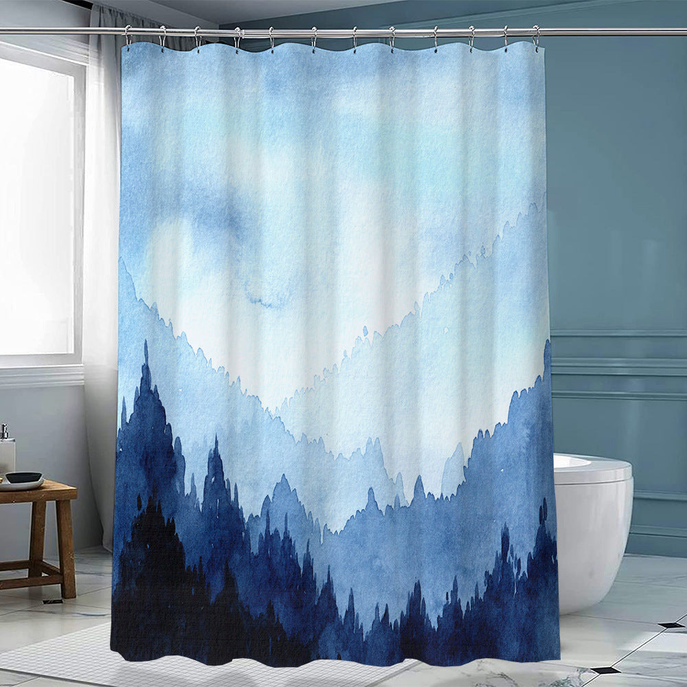 Duschvorhang Polyester mit Haken – Bild 9 | LuxeStyle