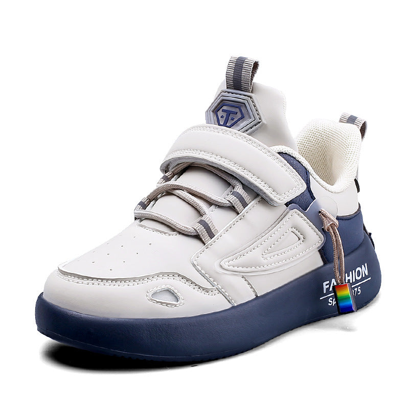 Leder-Sneakers für Kinder mit Klettverschluss – Bild 2 | LuxeStyle