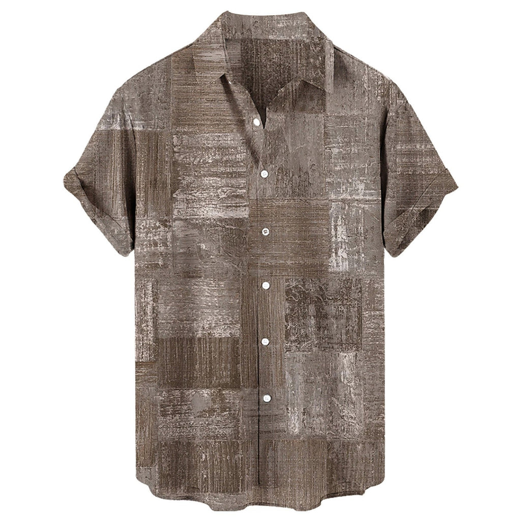 Kurzarm-Shirt mit 3D-Blumenprint für Herren – Bild 6 | LuxeStyle