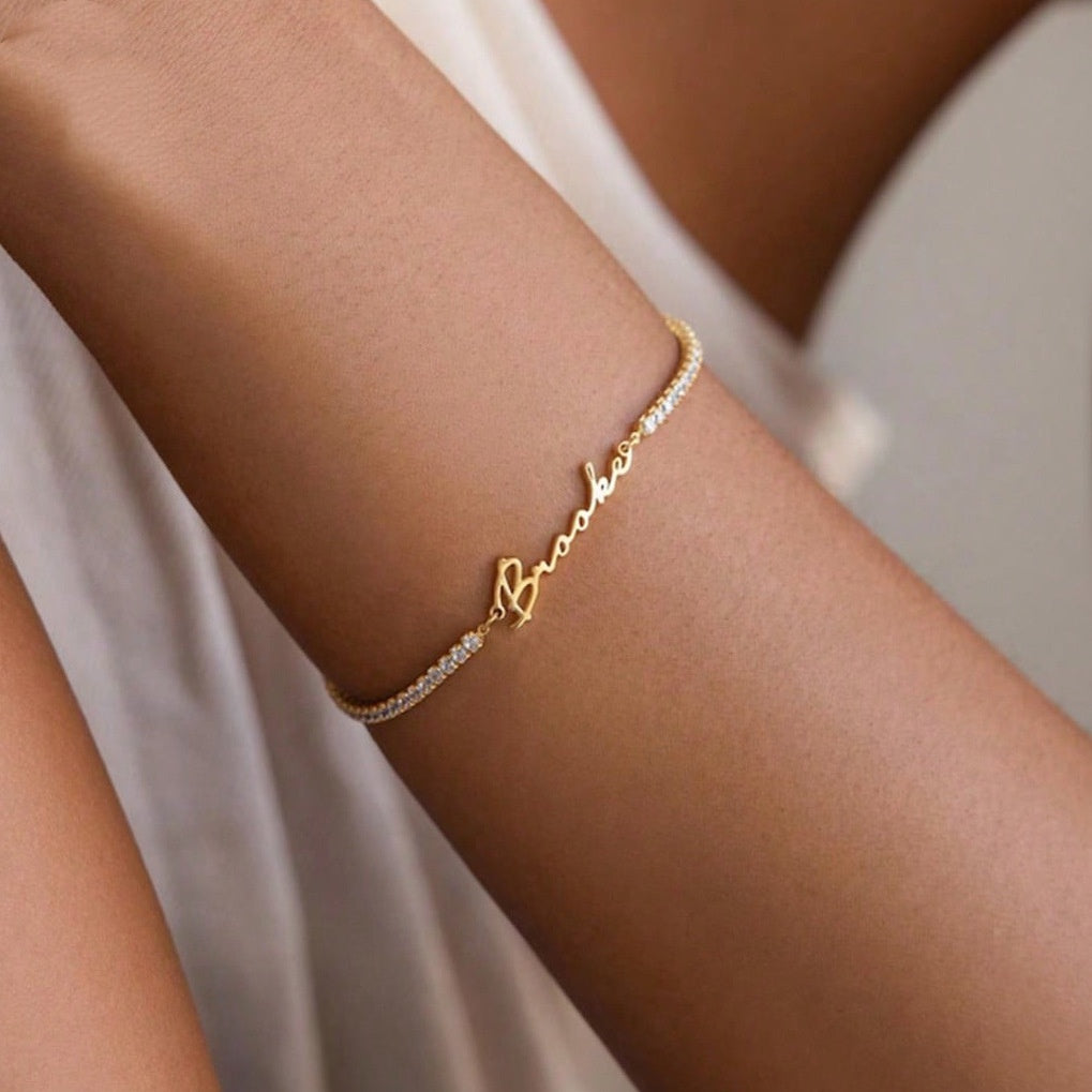Namensarmband Tennis-Stil – Bild 2 | LuxeStyle