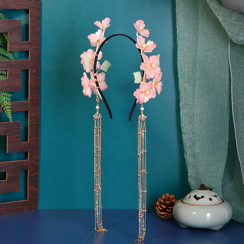Hanfu Haar-Reif mit Glasblüten – Bild 6 | LuxeStyle