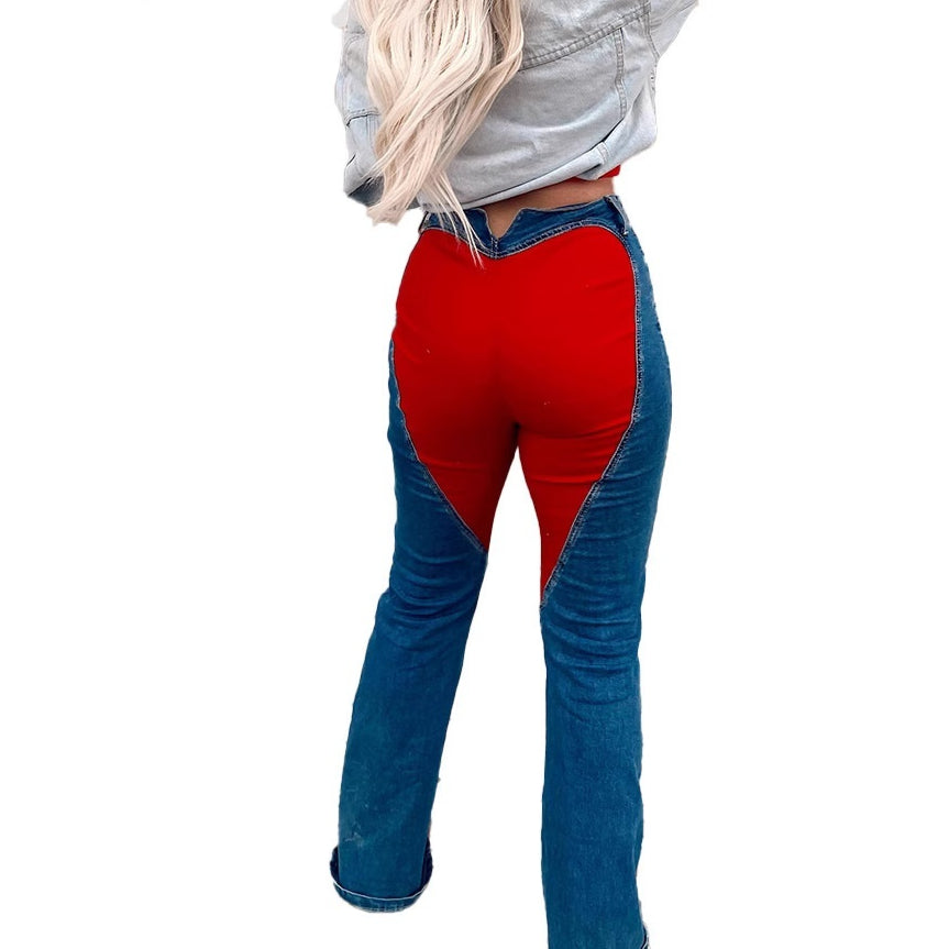 Farb-Block Jeans