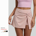 High-Waist Tennis-Minirock mit Falten