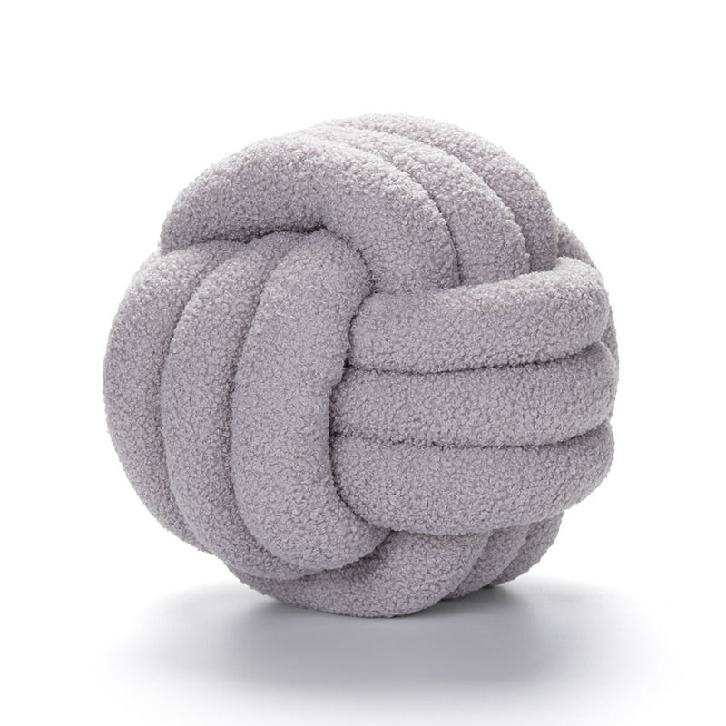 Rundes Kissen aus Lammwolle für Sofa & Bett