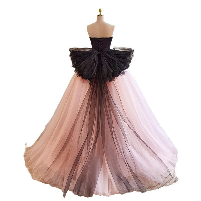 Abendkleid mit hoher Taille und voluminösem Rock – Bild 6 | LuxeStyle