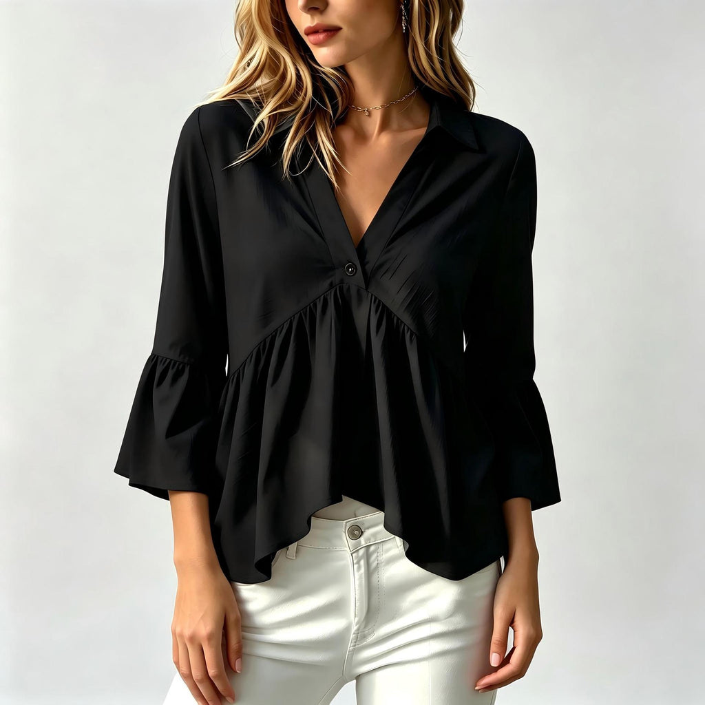 Bluse mit Ruffles