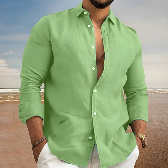 Herren Langarm Fashion-Shirt für Frühling und Herbst