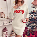 Weihnachts-Strickkleid mit langen Ärmeln – Bild 7 | LuxeStyle