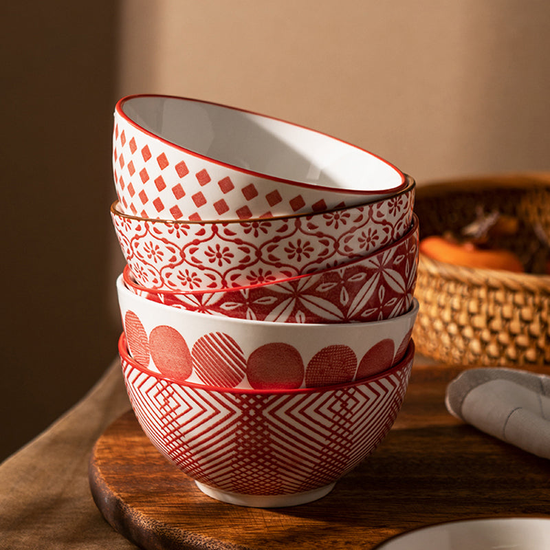 Hefeng Keramikschalen-Set (5 Stück) – Bild 3 | LuxeStyle