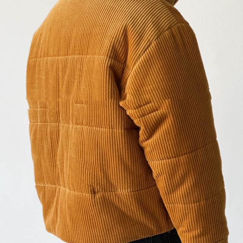 Cord-Steppjacke mit halbem Stehkragen – Bild 3 | LuxeStyle