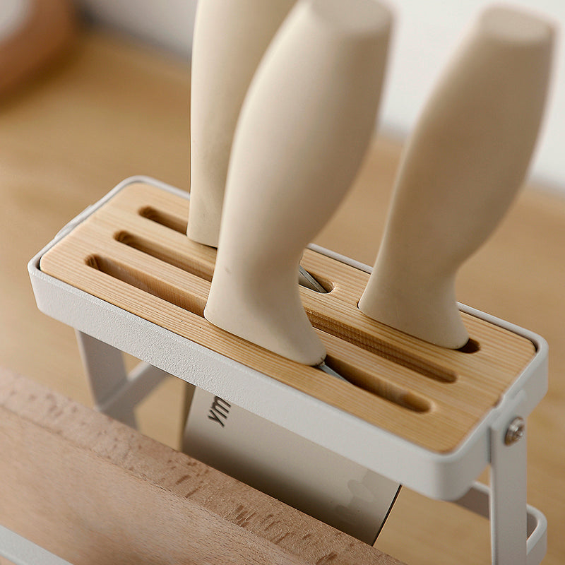 Messer- und Schneidebrettständer aus Holz – Bild 2 | LuxeStyle