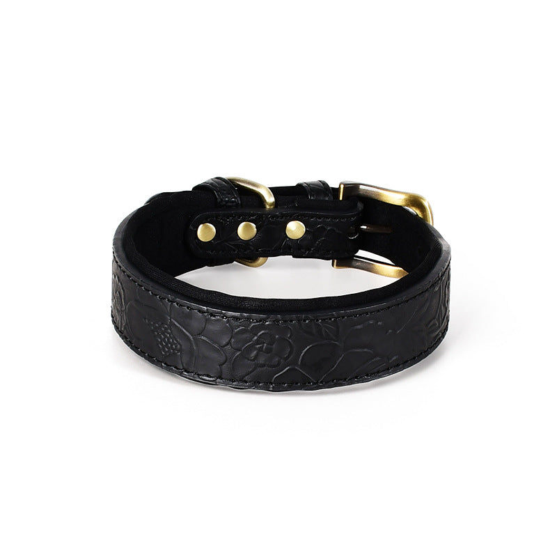 Halsband für Hunde aus gemustertem Leder