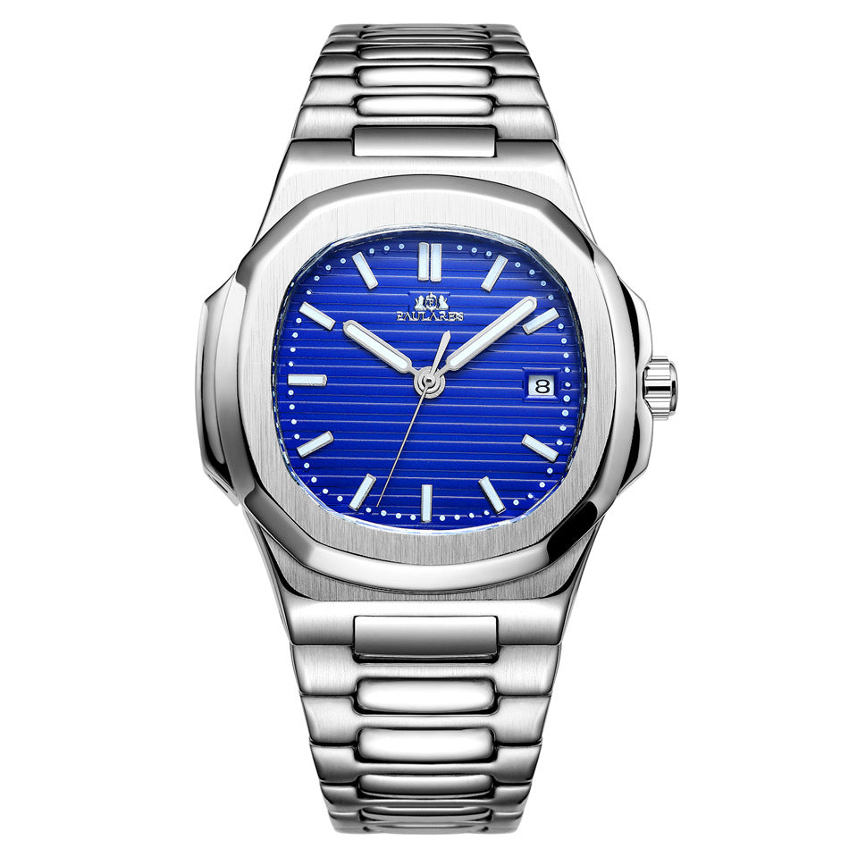 Mechanische Herrenuhr mit Leuchtzeiger und Kalender – Bild 9 | LuxeStyle