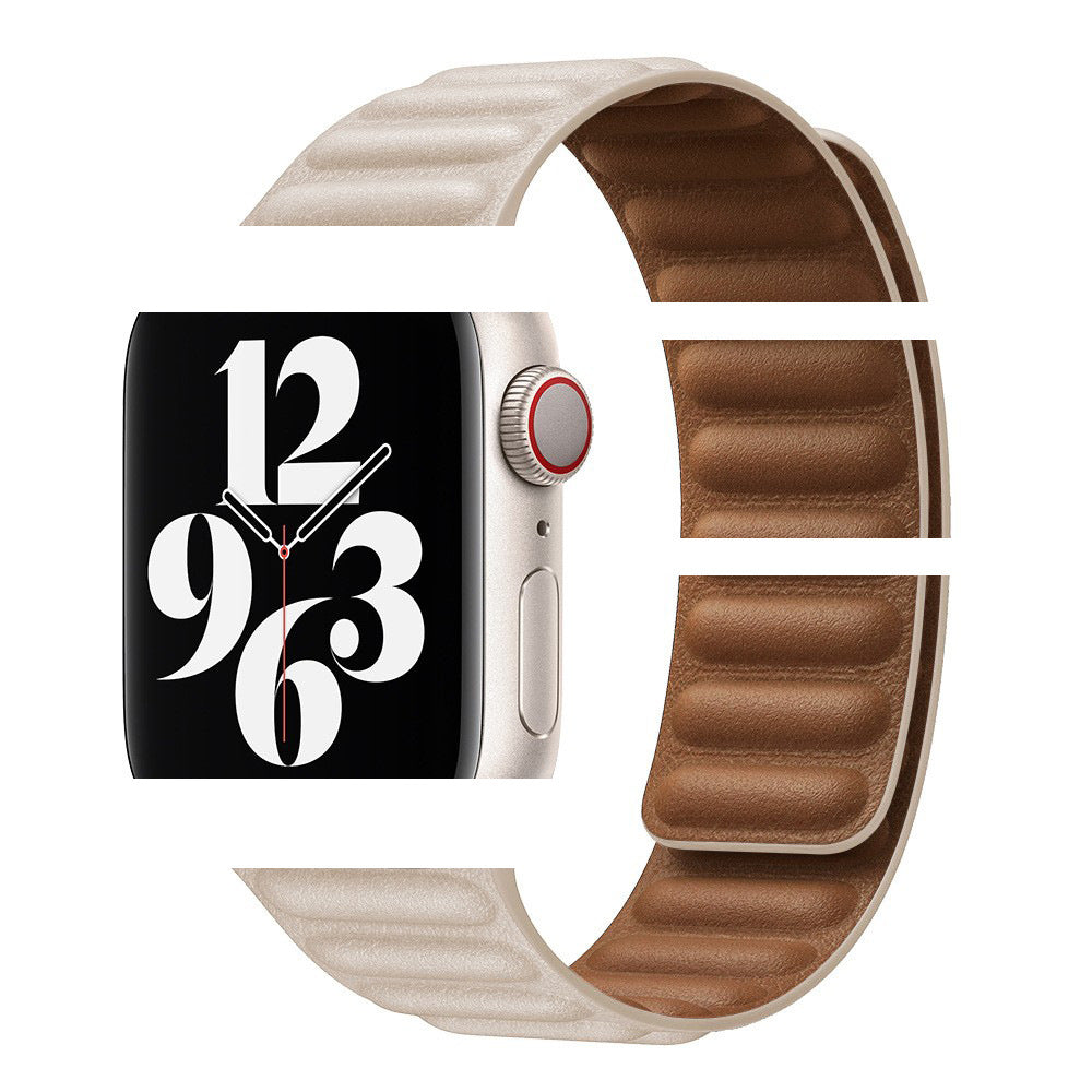 Lederarmband mit Kette für Apple Watch – Bild 9 | LuxeStyle